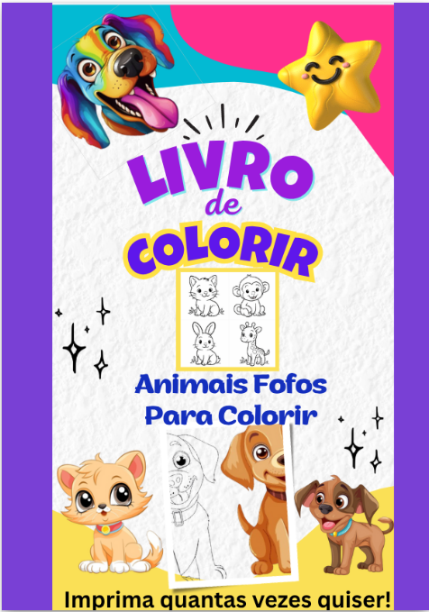 Livro de colorir - Animais