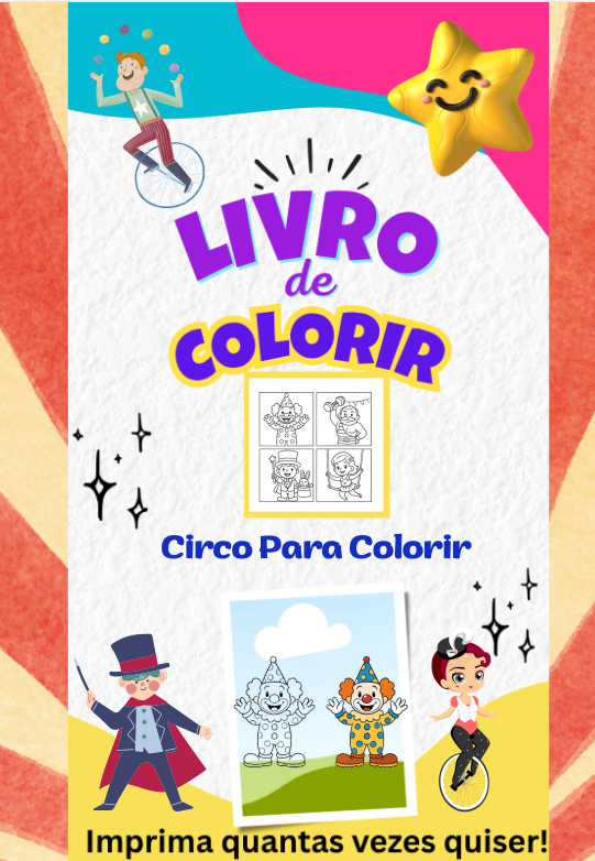 Livro de colorir - Circo